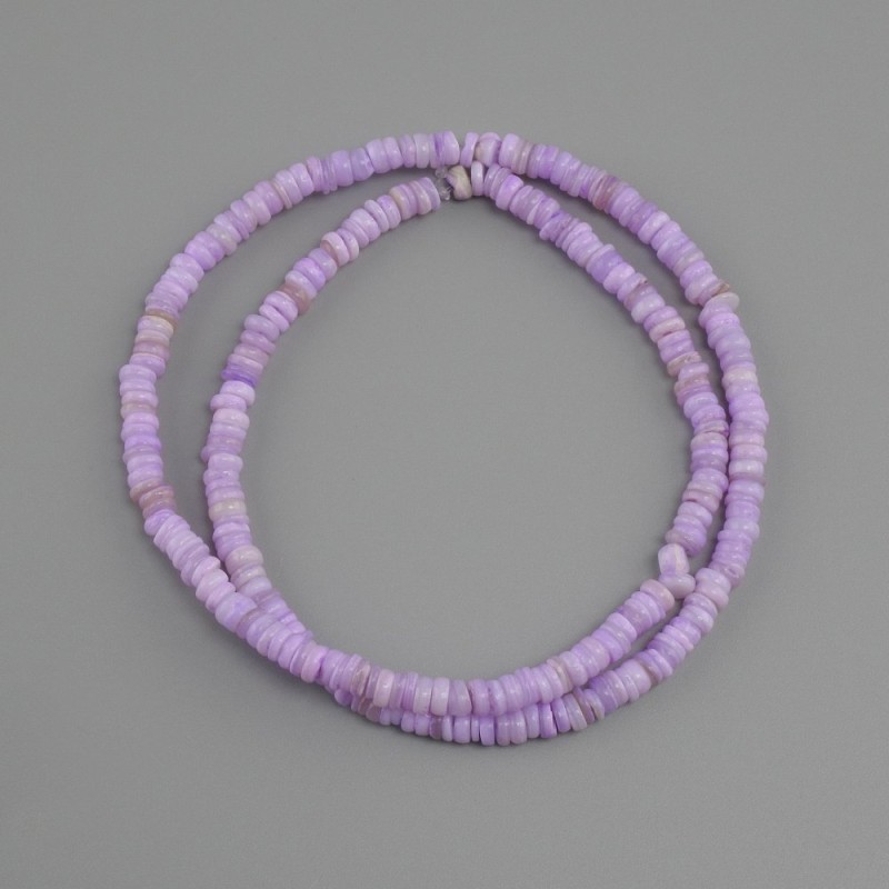 Scarfska Shell Rondelle Beads 4x1.5-2mm, 38cm on Thread