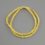 Scarcarka scallop shell rondelle beads, diameter 4×1.5–2 mm, approx 38 cm length on thread