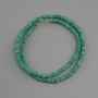Cowrie Shell Scarab Beads Rondelle 4x1.5-2mm, 38cm+/- Length on Nylone Thread