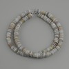 Mother-of-P pearl beads Scarpa scallop rondelle 6x1.5-2mm+, length 39cm +/- on thread