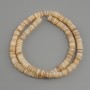 Mother-of-Pearl Scarfarca Rondelle Beads, diameter 6×1.5-2mm, length 39cm ± on thread