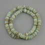 Scaleful scallop shell beads rondelle, diameter 8x1.5-2mm, length 39cm on thread