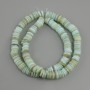 Mother-of-pearl Scapharca beads rondelle, diameter 8×1.5–2 mm ±, length 39 cm ± on a strand