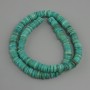 Scafarca Shell Beads Rondelle, diameter 8×1.5-2 mm, length 39 cm ± on fishing line