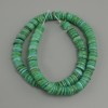 Mother-of-Pearl Scarface Rondelle Beads, 8x1.5-2 mm+, 38 cm long on thread