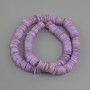 Shell beads Scarface rondelle, diameter 10×1, 5-2mm±, length 36cm± on fishing line