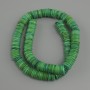 Mother-of-Pearl Scarfrka Rondelle Beads, 10x1.0–2mm, 39cm approx on fishing line