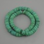 Mother-of-P pearl Shell Beads Scarfoa Rondelle, diameter 10×1.5-2mm, length 36cm on thread