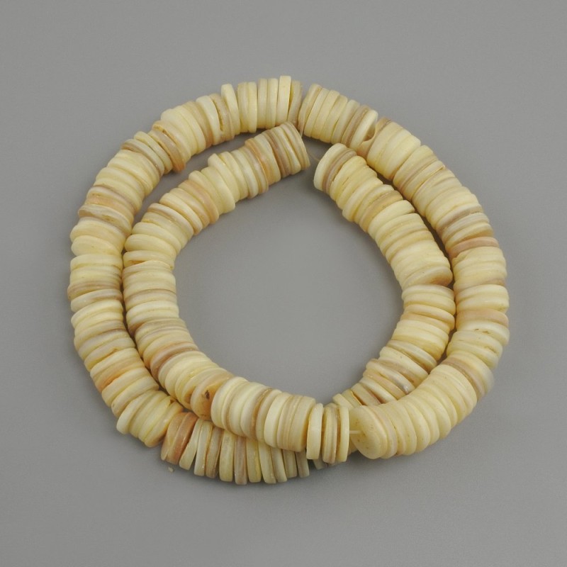 Scallop shell Howlite Rondelle Beads?