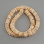 Mother-of-Pearl Scarpa Scarpa rondelle beads, 10x1.5–2 mm, length 37 cm ± on fishing line