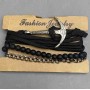 Men's Bracelet 'Trefoil Anchor', length 20cm+