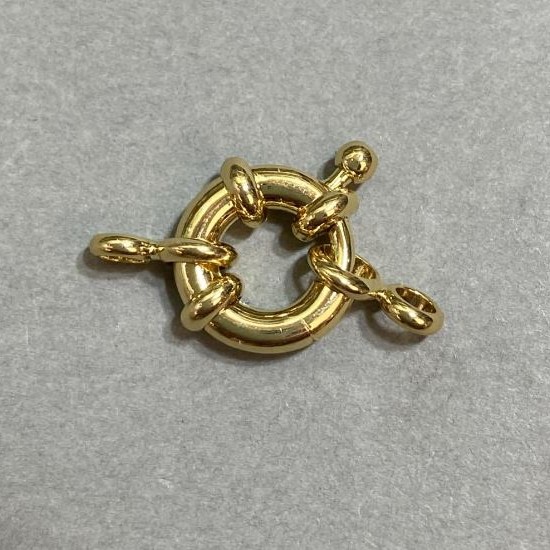 Bead and Bracelet Clasp - Ring/Donut for 1 Thread