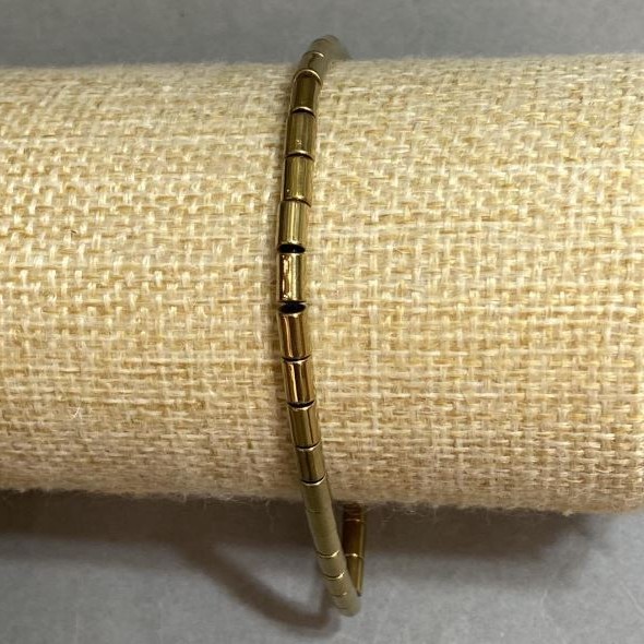 Hematite bracelet cylinder 5×3 mm ±, length 18 cm ± stretch