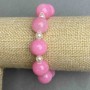 Acrylic bracelet smooth ball bead 14cm± 6mm±, length 18cm± stretch