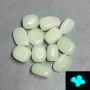 Price per 100 g! Natural onyx tumbled 22–27×15–19×9–15 mm (+-) turquoise glow, 100 g pack