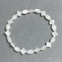 Pearl bracelet grain 9×6mm+-clover 8mm+-, length 18cm+- stretch