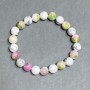 Bracelet Variscite (acrylic) Kahlolong smooth round bead 8mm ±, length 18cm ± stretch