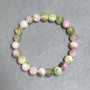 Bracelet Variscite (acrylic) smooth round bead 8mm +/-, length 18cm +/- stretch