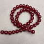 Tourmaline pressed beads, smooth round bead, diameter 8cm+/-, length 38cm+