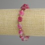 Turmaline bracelet faceted diamond 10x9mm+- seed beads 3mm+-, length 18cm+- stretch