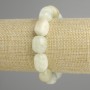 Morganite bracelet tumbled 15–18x12–13, 5mm±, length 18cm± stretch