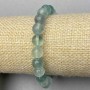 Fluorite bracelet smooth round bead 8mm ± with inserts, length 18cm ± stretch