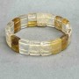 Citrine link bracelet, diameter 15×11mm ±, length 18cm ± stretch