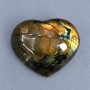 Labradorite souvenir stone in the shape of a heart 57x48mm ± weight 98g