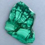 Malahite natural stone souvenir plate 72x68x10 mm ± weight 126 g