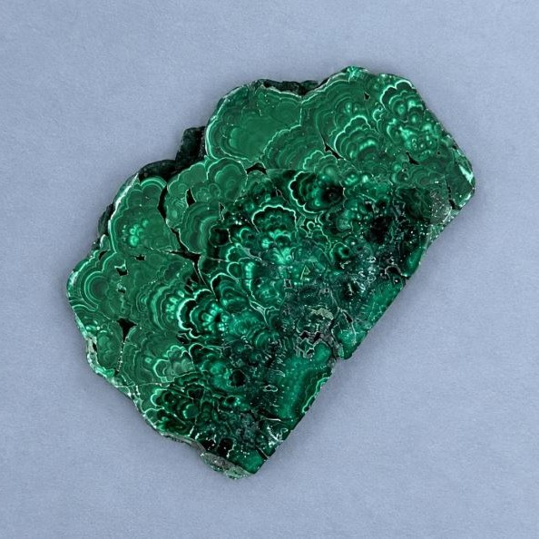 Souvenir plaque made of natural stone Malachite 103x69x10 mm ± weight 208 g