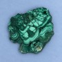 Malahite natural stone souvenir plate 77x63x10 mm ± weight 122 g