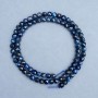 Kyanite beads faceted cube 4.5-5x4.5-5mm +- length 38cm +- on a thread