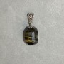Pendant Tiger’s Eye and Falcon’s Eye multistone 20x15mm (+/-), length 38mm (+/-)