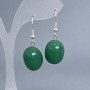 Jadeite oval earrings, diameter 15×20mm ±, length 40mm ±