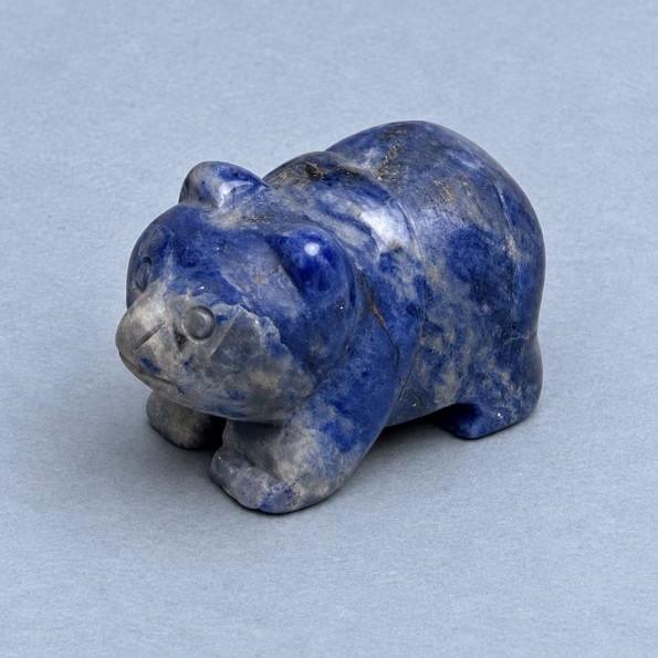 Panda souvenir figurine Sodalite natural stone 40x25x22 mm+