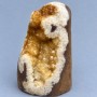 Natural Citrine Druzy Gemstone souvenir, dimensions ~119×85×71 mm ±, weight ~906 g
