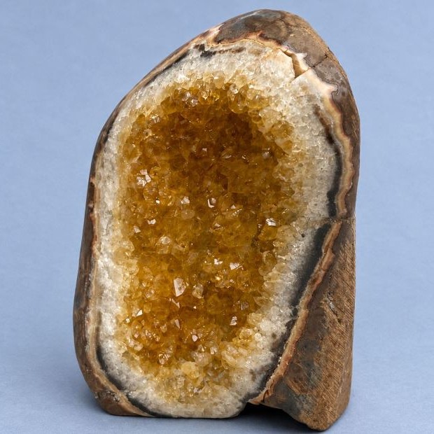 Natural citrine druzy souvenir, size ~110x82x52 mm ±, weight ~700 g