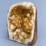 Natural Citrine Geode Cluster souvenir stone, dimensions ~106×94×72 mm ± weight 827 g