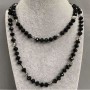 Long necklace Czech crystal, length 120 cm+