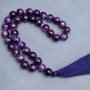Amethyst prayer beads 33 beads, diameter 10.5 mm