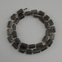 Smoky Topaz tumbled beads, diameter 11-12×6-8mm ± bead 3mm ±, length 39cm ±