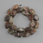 Sunstone beads faceted prism, diameter 13–15x10–12 mm ±, beads 3 mm ±, strand length 39 cm ±