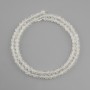 Adularia faceted cube beads, diameter 4×4 mm ±, length 39 cm +