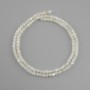 Adularia beads faceted cube, diameter 3x3mm +/- , length 39cm +/-