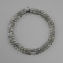 Labradorite beads smooth round bead, diameter 4 mm +/-, thread length 39 cm +/-