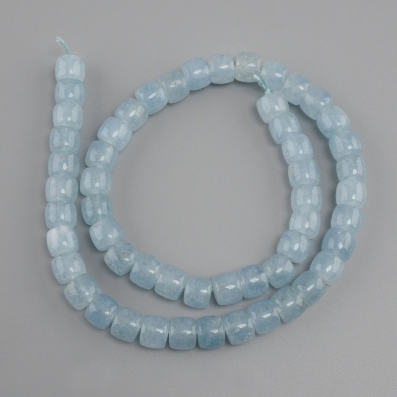 Aquamarine beads rondelle, diameter 8x7mm ±, length 38cm ±