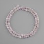 Kunzite faceted cube beads, diameter 4x4mm+, length 38cm+