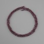 Garnet beads natural stone faceted round bead, diameter 3 mm +/-, length 39 cm +/-