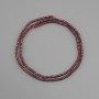 Garnet beads natural gemstone faceted rondelle, diameter 2x1.5 mm±, length 40 cm±