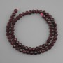 Tourmaline Rubellite beads natural stone faceted rondelle, diameter 6x5, 5mm+- , length 36cm+-
